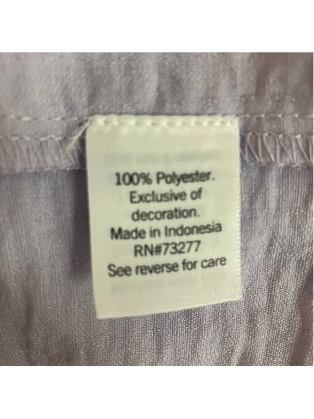 NEW Feminine Nine West Womens Smocked Blouse LARGE Pastel Lilac Peasant Office